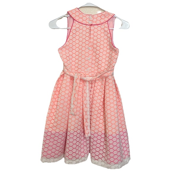JONA MICHELLE Girl's Dress Size 7 Floral Lace Sleeveless‎ Special Occasion - Picture 3 of 5
